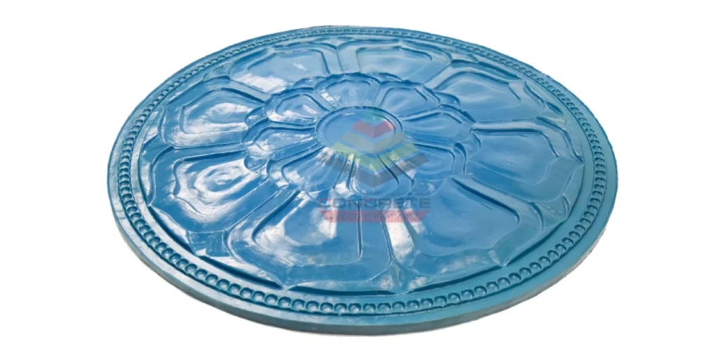 ไอเดียลายคอนกรีตแสตมป์ Circle Lotus Plate