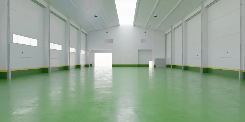 พื้นโรงจอดรถเคลือบพียู