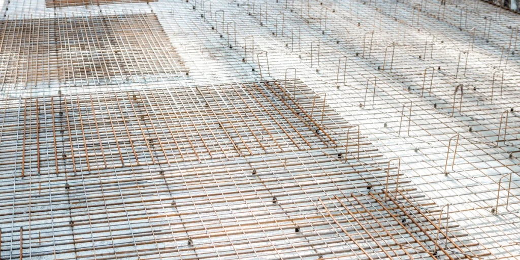 พื้นโรงจอดรถแบบเสริมเหล็ก